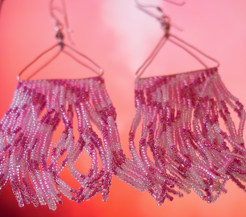 Pink Ray Earrings