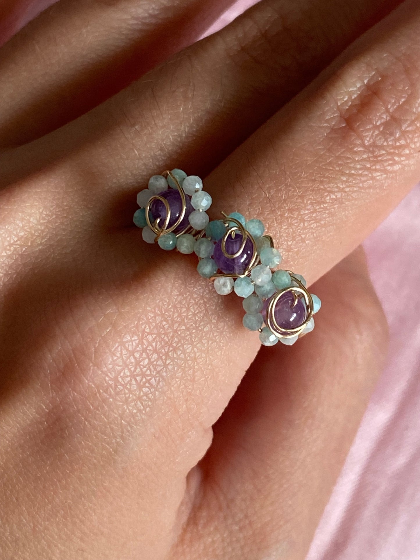 Amazonite and Amethyst