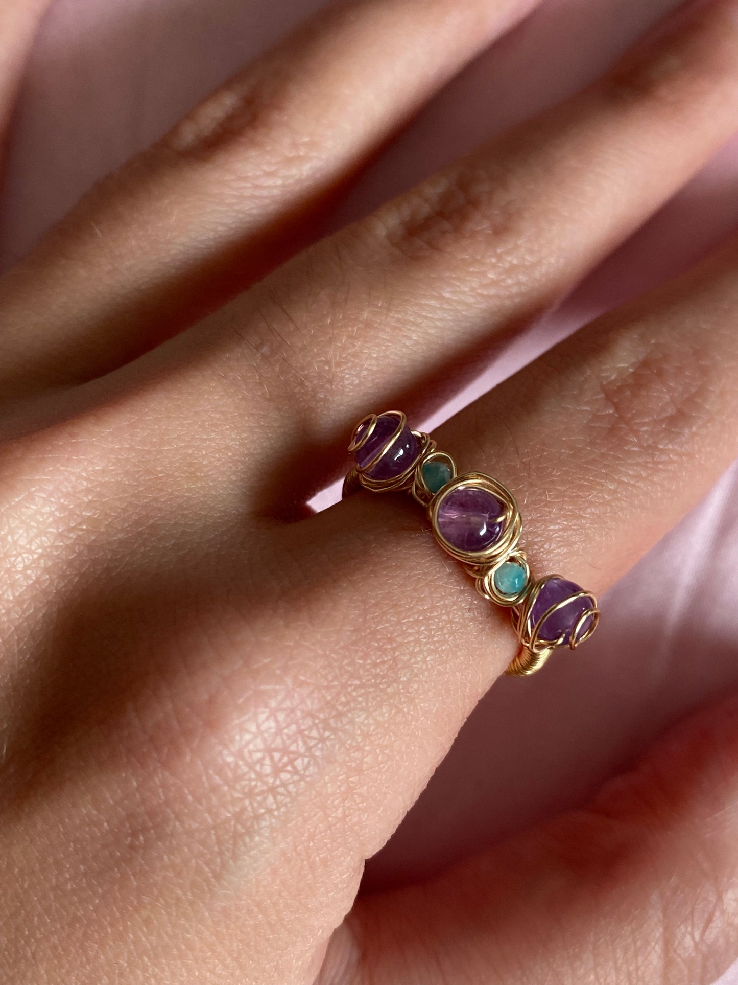 Amethyst and Amazonite