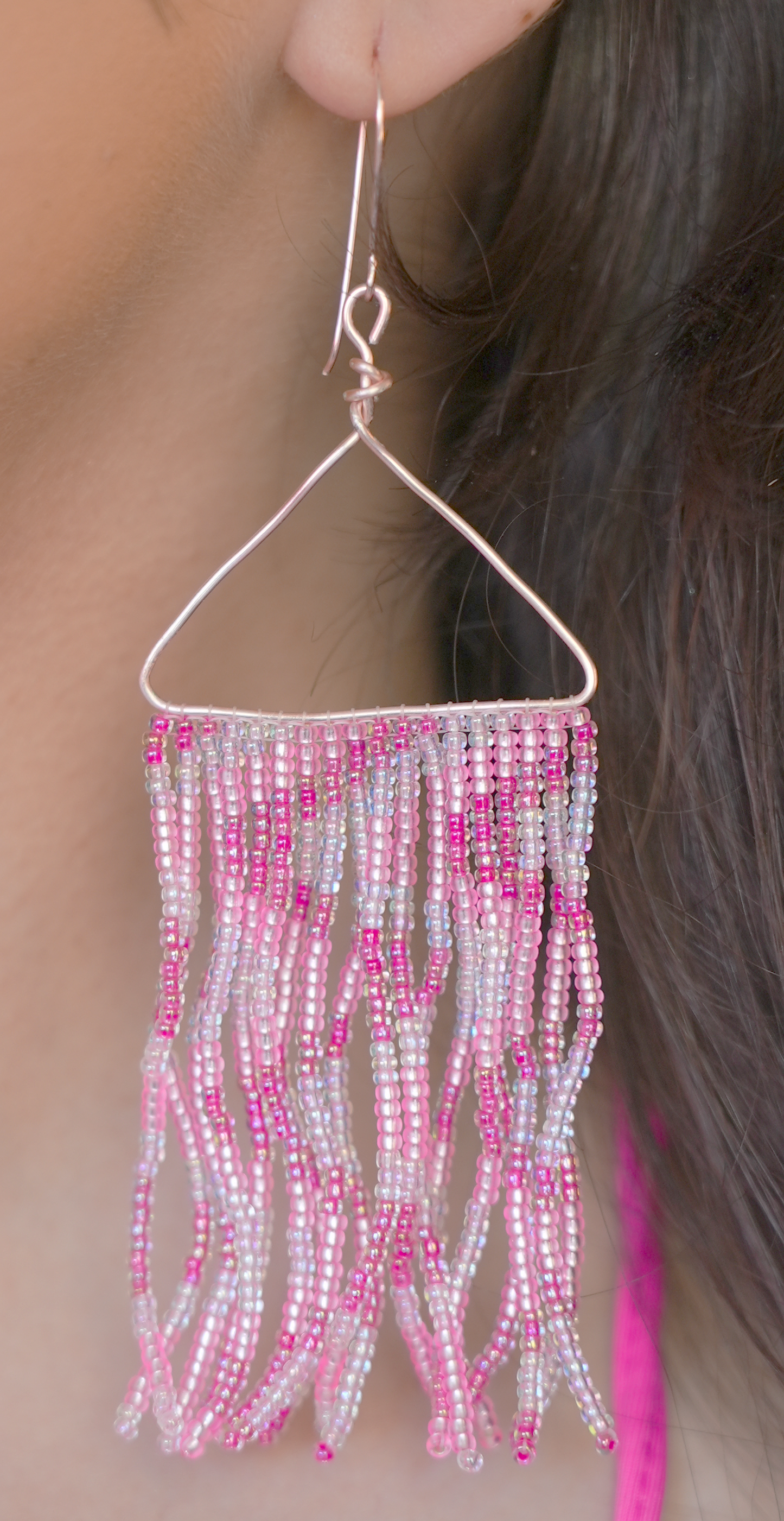 Pink Ray Earrings